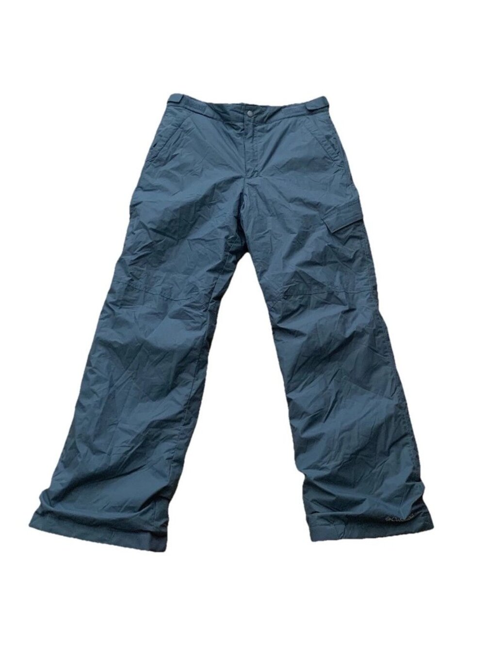 Columbia Boys Outgrown Snow Pants Size XL 18/20 Gray Insulated Winter Ski Cargo